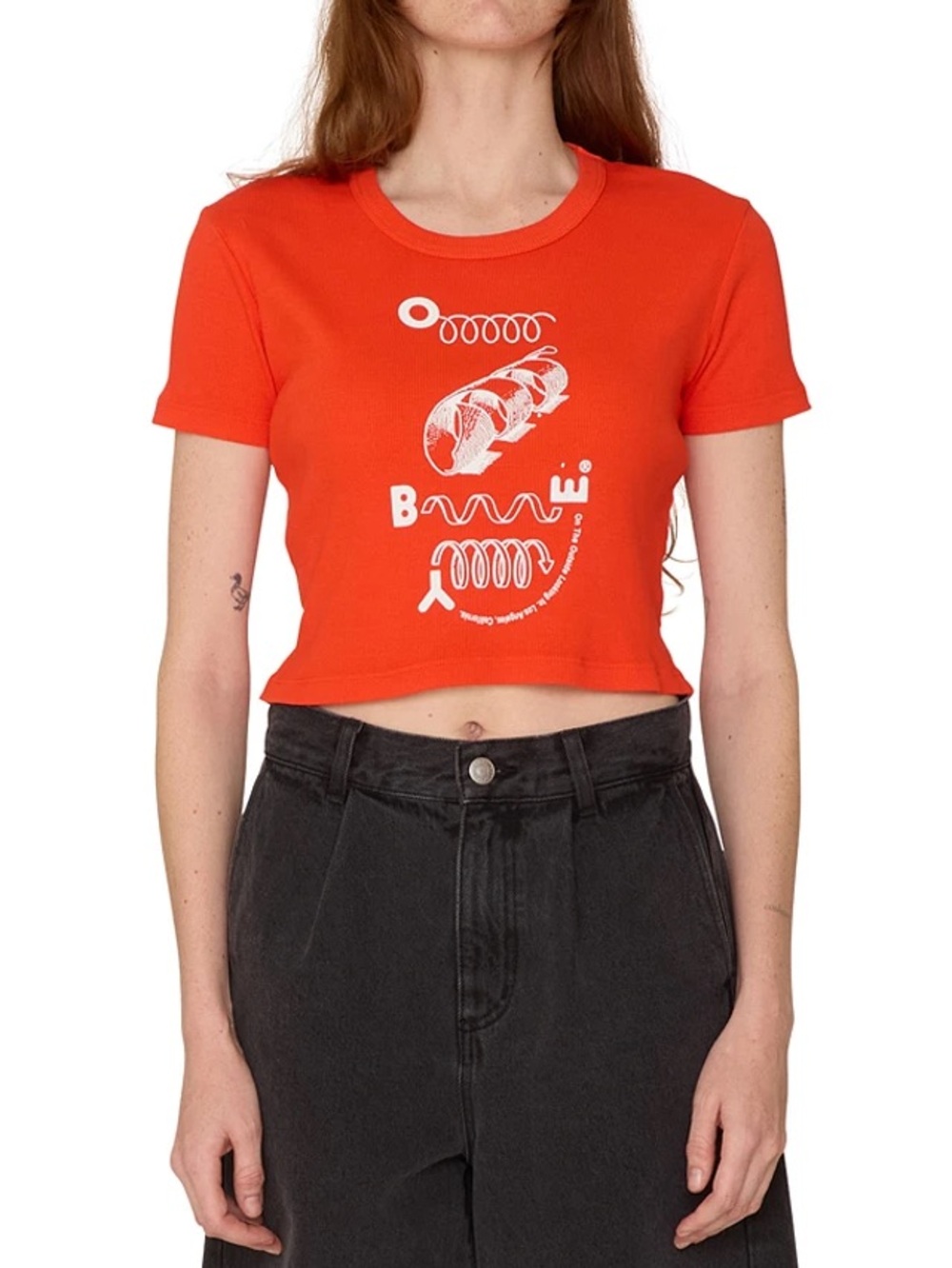 Obey On The Outside Cropped Tee